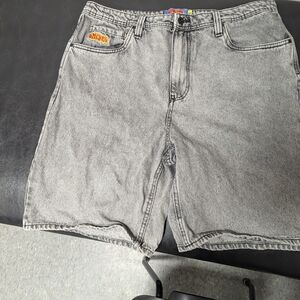 Empyre Faded Black  Denim Skater Jorts Or shorts. Baggy. Size 38.
